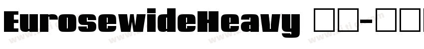 EurosewideHeavy 普通字体转换 EurosewideHeavy 普通字体转换